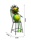 Фигурка для сада Лягушка в шляпе с телефоном ZQ02596