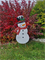 Садовый декор Снеговик в шляпе ZQ01584