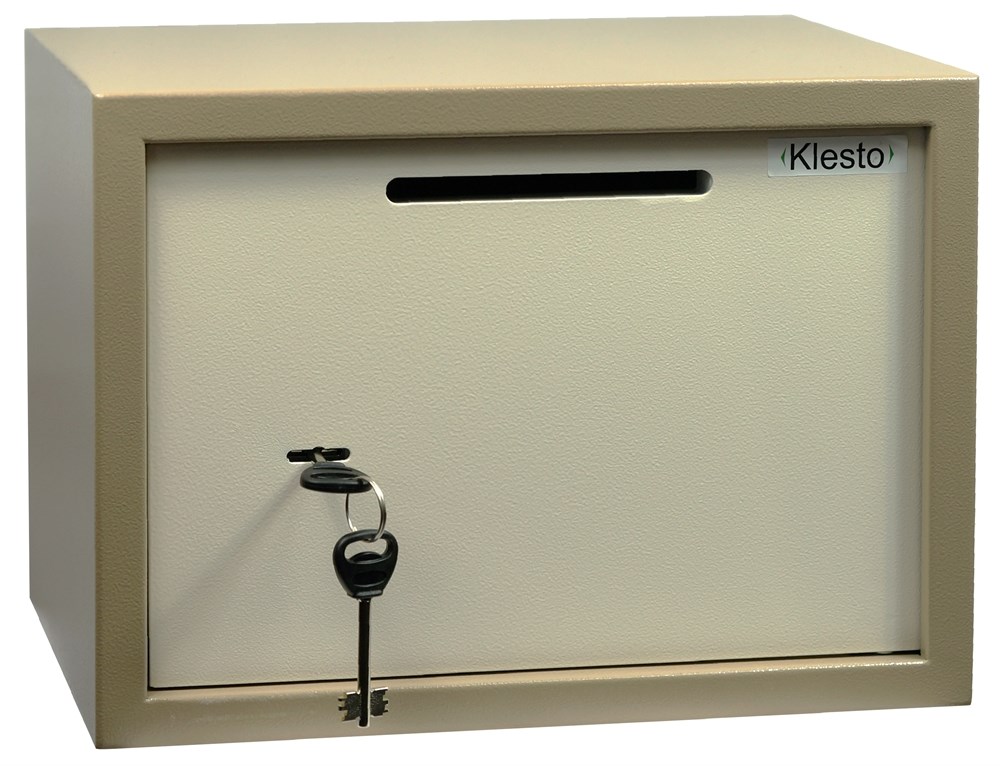 Депозитный сейф с купюроприемником Klesto 25KD, бежевый